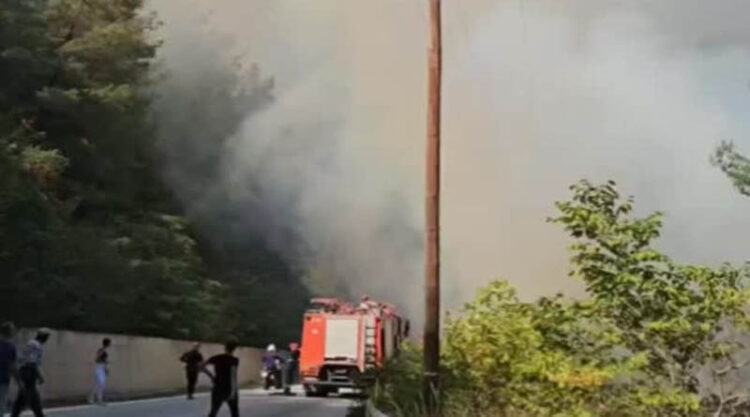 Πυρκαγιά στο περιαστικό δάσος της Ξάνθης – Μήνυμα από το 112