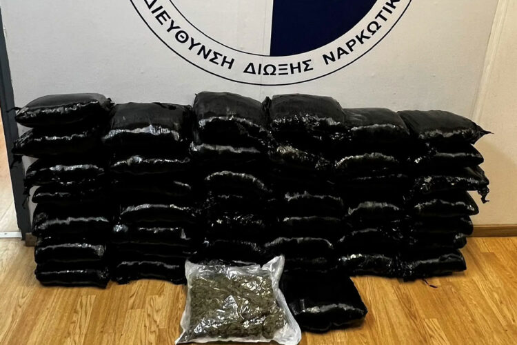 Συνελήφθη 36χρονοςγια κατοχή και διακίνηση πάνω από 40 κιλά ακατέργαστης κάνναβης
