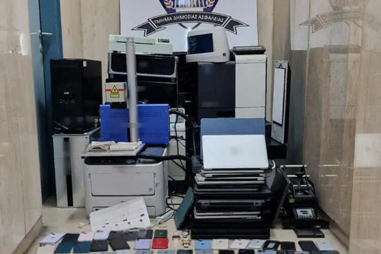 Απατεώνας είχε μετατρέψει σπίτι στο κέντρο της Αθήνας σε εργαστήριο πλαστογραφίας (Photo)