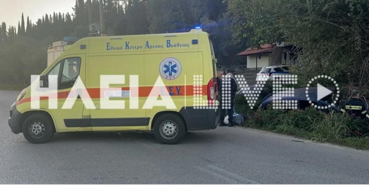 Ηλεία: Σοβαρό τροχαίο στο Σκουροχώρι με τρεις τραυματίες (photo)