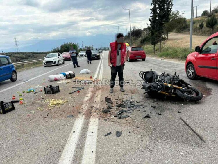 Τροχαίο δυστύχημα στη Λαμία: Νεκρός δικυκλιστής που καρφώθηκε σε καρότσα αγροτικού