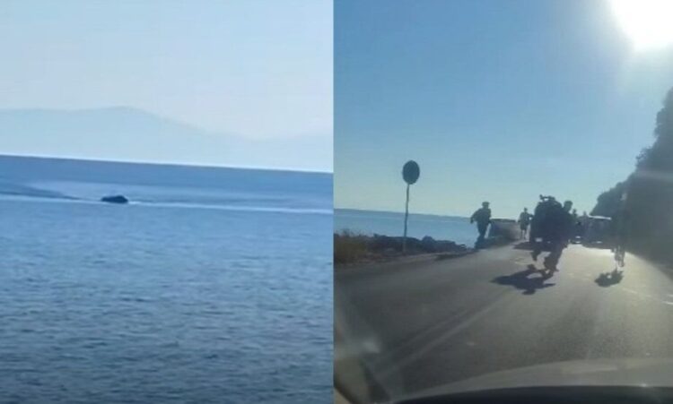 Σάμος: Παράνομοι μετανάστες διέκοψαν την κυκλοφορία σε κεντρικό δρόμο