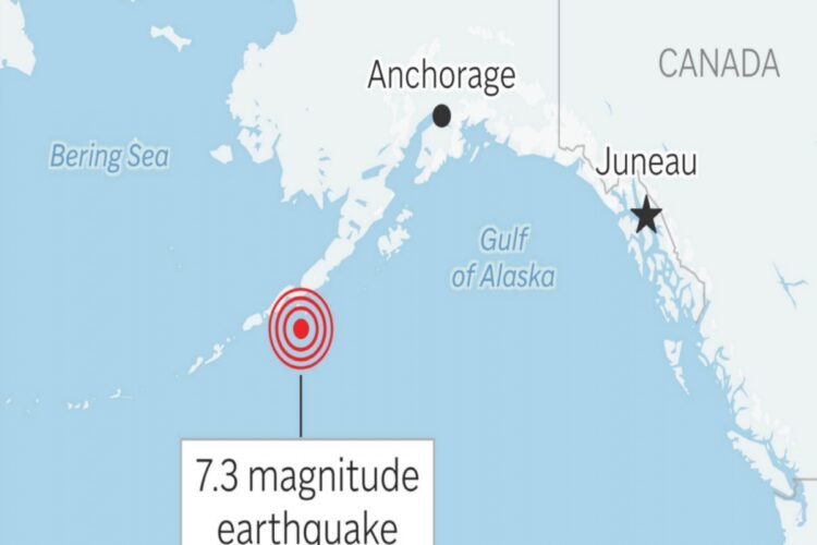 Αλάσκα: Ισχυρός σεισμός 7,2 Ρίχτερ – Φόβος για τσουνάμι