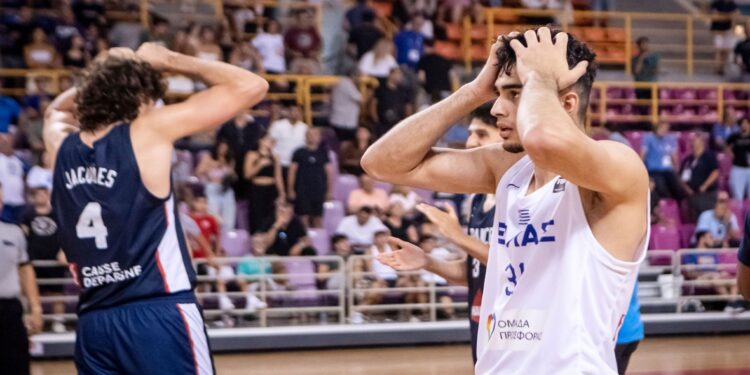 Eurobasket U20: Ήττα και αποκλεισμός της Εθνικής Νέων Ανδρών, 70-72 με την Γαλλία