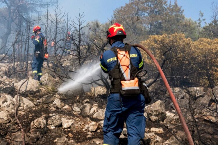 Σε εξέλιξη φωτιά στο Ηράκλειο Κρήτης – Καίει γεωργική έκταση