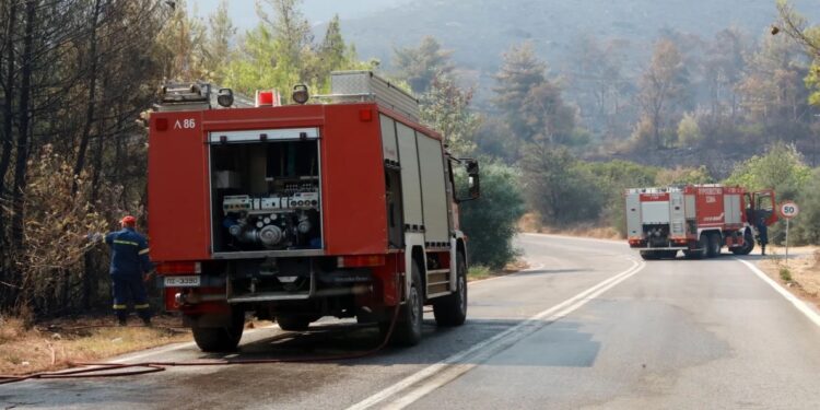 Χάρτης πρόβλεψης κινδύνου πυρκαγιάς για σήμερα, Τετάρτη