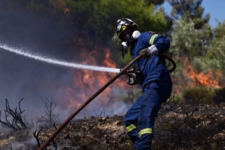 Σε εξέλιξη φωτιά στο Ηράκλειο Κρήτης – Καίει γεωργική έκταση