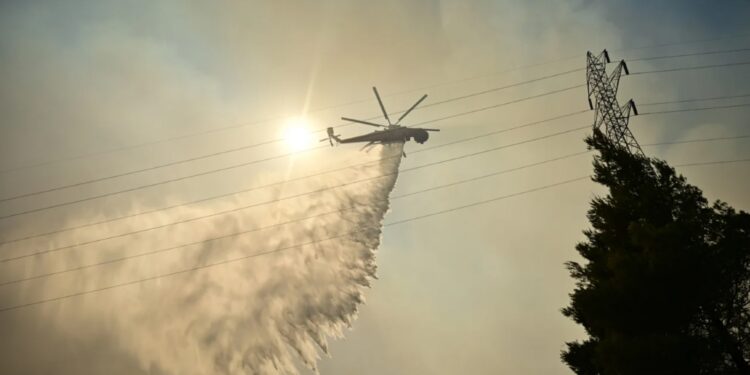 Χάρτης πρόβλεψης κινδύνου πυρκαγιάς για σήμερα, Τρίτη