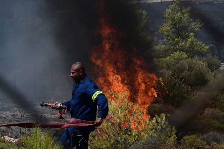 Χάρτης πρόβλεψης κινδύνου πυρκαγιάς για σήμερα, Τρίτη
