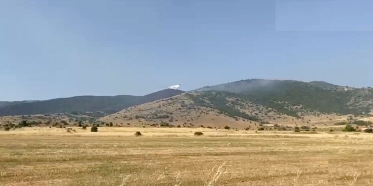Φωτιά στην Κοζάνη – Συνεχείς αναζωπυρώσεις λόγω των ισχυρών ανέμων