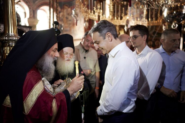 Μητσοτάκης στο Άγιο Όρος