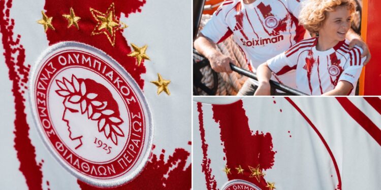 Ολυμπιακός: Η φανέλα του για τη σεζόν 2025-2026