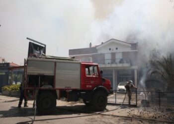 Σύλληψη υπόπτου για τη φωτιά στον Ωρωπό