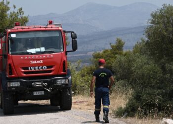 Φωτιά στο Μενίδι – Στάλθηκε μήνυμα από το 112