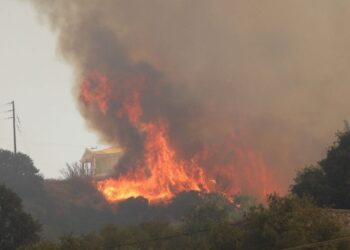 Φωτιά στις Κομνηνάδες Καστοριάς