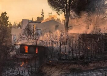 Η φωτογραφία από την φωτιά στην Πάτρα που γκρέμισε το διαδίκτυο: Σώσε ό,τι σώζεται