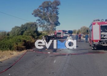 Θανατηφόρο τροχαίο στο Αλιβέρι Ευβοίας – Σφοδρή σύγκρουση τζιπ με μηχανή