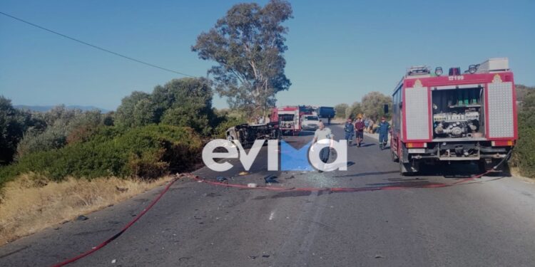 Θανατηφόρο τροχαίο στο Αλιβέρι Ευβοίας – Σφοδρή σύγκρουση τζιπ με μηχανή