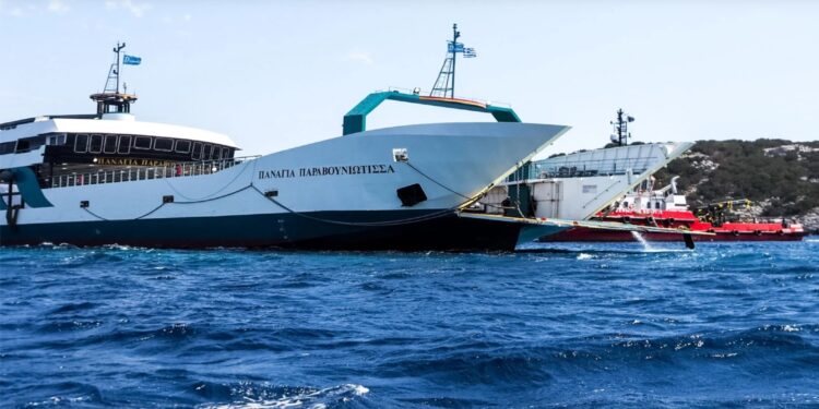 Απολογείται σήμερα ο καπετάνιος για την προσάραξη του φέρι μποτ στα Νέα Στύρα