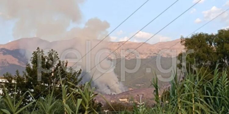 Πάτρα: Μεγάλη αναζωπύρωση στο Μπάλα – Μήνυμα 112 για εκκένωση