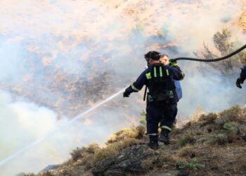 Χάρτης πρόβλεψης κινδύνου πυρκαγιάς για σήμερα, Δευτέρα
