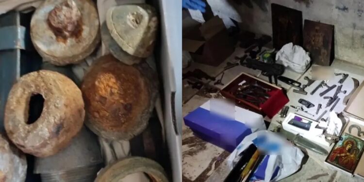 Πυρομαχικά και όπλα εντοπίστηκαν σε κάδο απορριμμάτων στην Καισαριανή