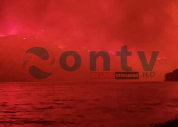 Φωτιά στην Πρέβεζα: Αποκαρδιωτική εικόνα από τη λίμνη Ζηρού – Πυροστρόβιλος από τους ισχυρούς ανέμους