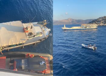 Φέρι μποτ προσάραξε σε ξέρα στα Νέα Στύρα (βίντεο)