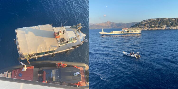 Φέρι μποτ προσάραξε σε ξέρα στα Νέα Στύρα (βίντεο)