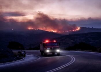 Φωτιά στην Κεφαλονιά – Νέο πύρινο μέτωπο στην περιοχή Αθέρας