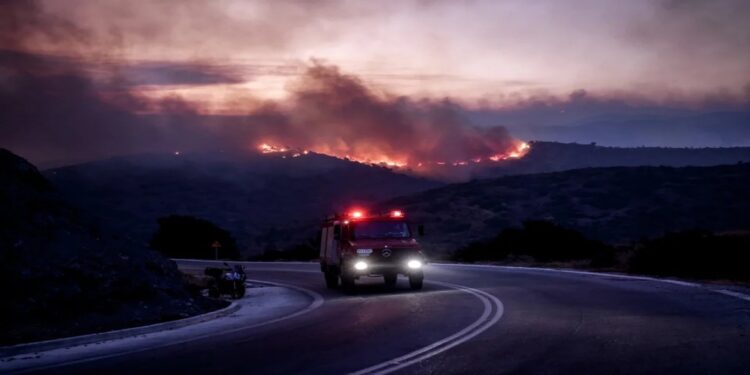 Φωτιά στην Κεφαλονιά – Νέο πύρινο μέτωπο στην περιοχή Αθέρας