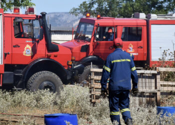 Δύο συλλήψεις για πρόκληση πυρκαγιάς από βεγγαλικά σε δασική έκταση στο Κορωπί