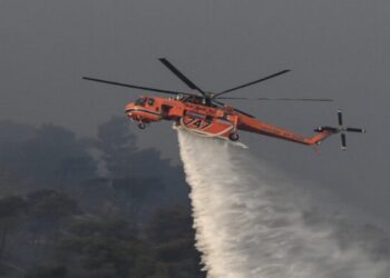 Χάρτης πρόβλεψης κινδύνου πυρκαγιάς για σήμερα, Δευτέρα