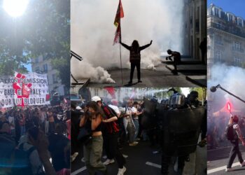 Εκρηκτικό το κλίμα στη Γαλλία: Πάνω από 1 εκατομμύριο διαδηλωτές στους δρόμους κατά της λιτότητας