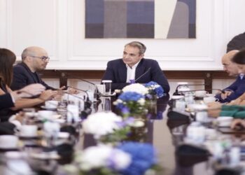 Ο Κυριάκος Μητσοτάκης συναντήθηκε με τον Συνιδρυτή και Διευθύνοντα Σύμβουλο της Google