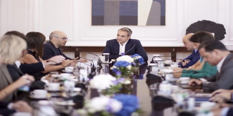 Ο Κυριάκος Μητσοτάκης συναντήθηκε με τον Συνιδρυτή και Διευθύνοντα Σύμβουλο της Google