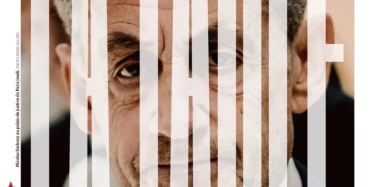 Το εξώφυλλο της Liberation για τη «φυλακή» του Σαρκοζί