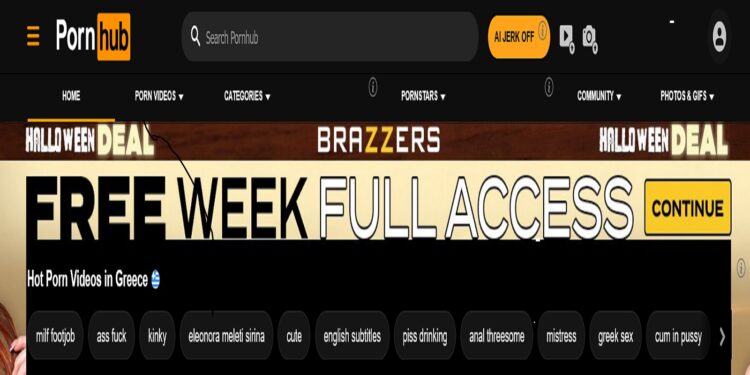 Βρετανία: Μείωση 77% στην επισκεψιμότητα του Pornhub μετά την «αποβολή» ανηλίκων