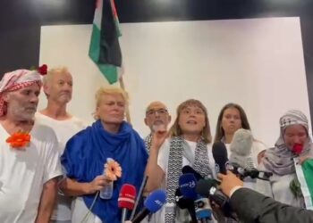 Τούνμπεργκ στο «Ελ. Βενιζέλος»: Σε ζωντανή μετάδοση η γενοκτονία – Οι κυβερνήσεις μας συνένοχες