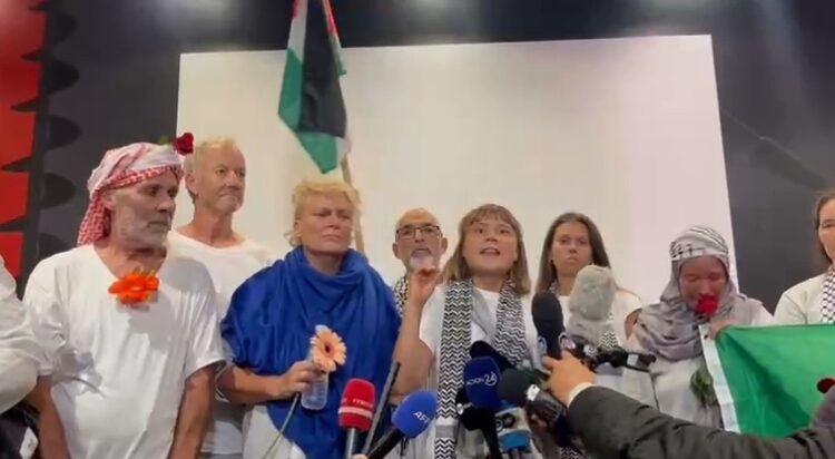 Τούνμπεργκ στο «Ελ. Βενιζέλος»: Σε ζωντανή μετάδοση η γενοκτονία – Οι κυβερνήσεις μας συνένοχες