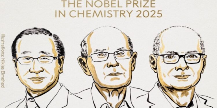 Νόμπελ Χημείας: Στους Σουσούμου Κιταγκάουα, Ρίτσαρντ Ρόμπσον και Όμαρ Γιάγκι για την ανάπτυξη «μεταλλικών-οργανικών πλαισίων»