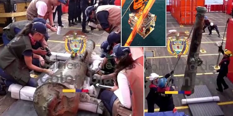 Ανασύρθηκαν τα πρώτα ευρήματα από το θρυλικό ναυάγιο San José μετά από τρεις αιώνες (βίντεο,φωτογραφίες)