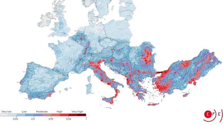 Ευρωπαϊκός χάρτης σεισμικού κινδύνου: Τι δείχνει για την Ελλάδα 