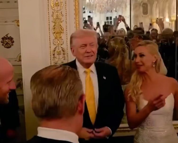 Ο Τραμπ εμφανίστηκε απρόσκλητος σε γάμο (βίντεο)