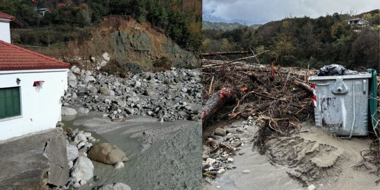 Κακοκαιρία: Κατολισθήσεις, διακοπές ρεύματος, αποκλεισμένα χωριά και ένα σπίτι κομμένο στα δύο (βίντεο, φωτό)