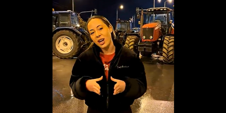 Νέα αγρότισσα στα μπλόκα: «Για να αγοράσω έναν καφέ σήμερα πρέπει να πουλήσω 16 κιλά σιτάρι» (βίντεο)