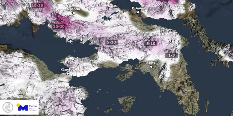 Πρωτοχρονιά με χιόνια ακόμα και στην Αττική, ψυχρή εισβολή από το βράδυ της Τρίτης