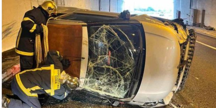 Σοβαρό τροχαίο για την Πηγή Δεβετζή στην Εγνατία Οδό (βίντεο)