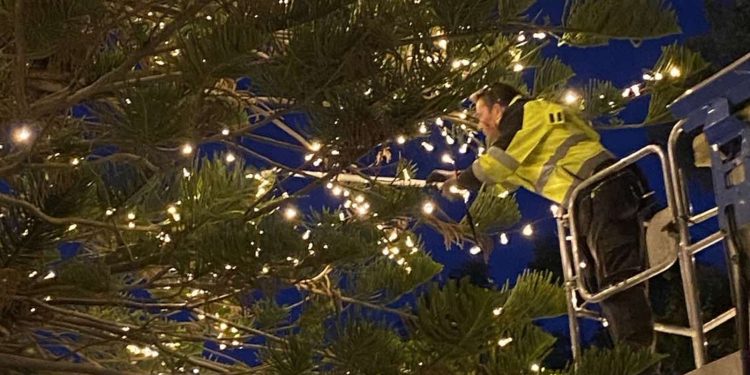 Στολίστηκε για τα Χριστούγεννα η Βουλή – Έβαλε την «πινελιά» του ο Πρόεδρος