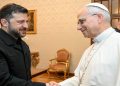 O Βολοντίμιρ Ζελένσκι συναντήθηκε με τον πάπα Λέοντα